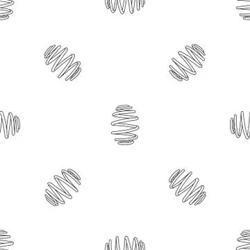 Low car spring pattern seamless Stock Illustration