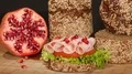 low carb bread turkey breast pomegranate seeds 4k or 4k+ Resolution