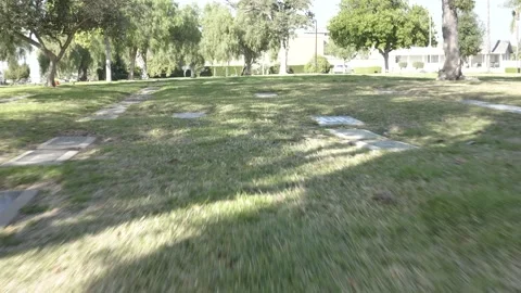 Low Cemetery Flyover Stock-Footage 209399830
