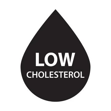 Low cholesterol icon vector heart care cardiology sign dietary low-cal food p Stock Illustration