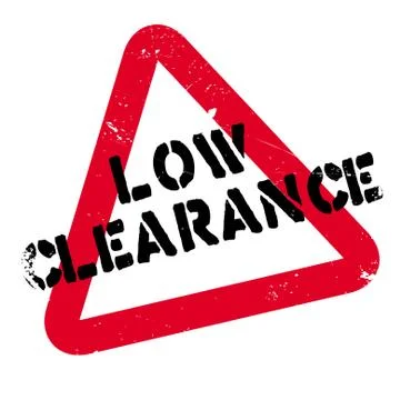 Low Clearance rubber stamp Illustrazione stock