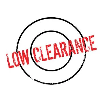 Low Clearance rubber stamp Illustrazione stock