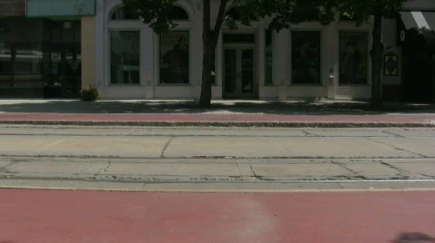 Low clip of subway train with sound Stock Footage
