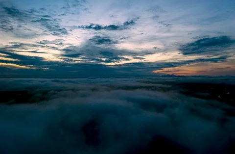 Low Cloud Stock Footage 125964560