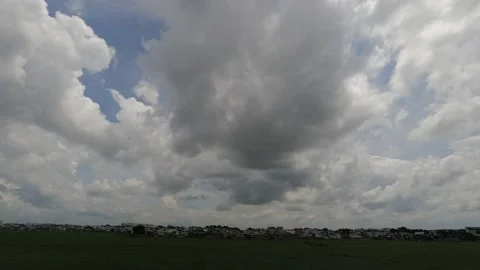 Low Cloud Rolls Through Tan Son Nhat  Airport in Dramatic Timelapse Stock Footage 203200656
