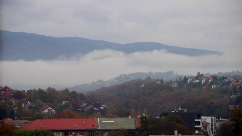 Low Clouds Stock Footage 142140309