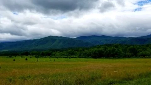 Low Clouds Hugging Thunderhead Mountain in June 3 Stock Photos