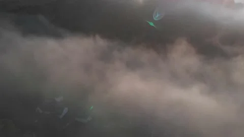 Low Clouds Sunrire over Torridon 1 Stock Footage 214282989