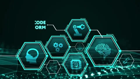 Low Code software development platform technology concept. Stock Footage 280965281