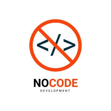 Low coding developing application background vector design icon. Low code banner Stock Illustration