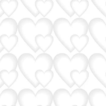 Low contrasting heart patterns seamless background, wrapping paper template,  Stock Illustration