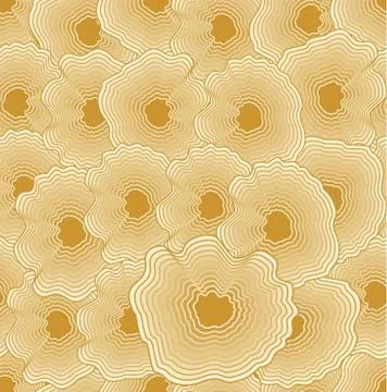 Low contrasting seamless vector background with concentric slice elements in  Stock Illustration