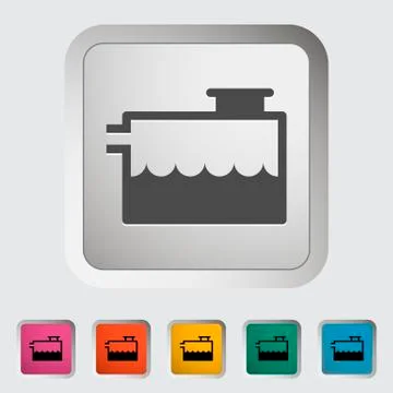 Low coolant indicator. Stock Illustration