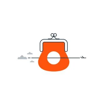 Low cost flight concept Stock Illustration