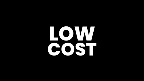 Low cost text with flash fire transitions.4K motion animation. Video stock 293706800