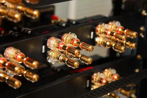Low-current rack of electronic equipment. Stock Photos