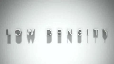 Low density 3D title animation with shadows on a white background Stock Footage 297217648