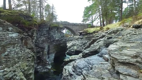 Low Drone Aerial of the Pools of Dee 動画素材 81718545