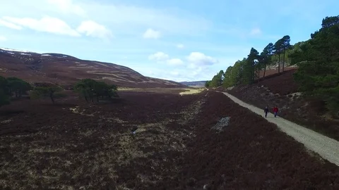 Low Drone Aerial of the River Dee Video stock 81718561