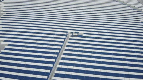 Low efficiency during winter time in northern hemisphere. Stock Footage 218450346