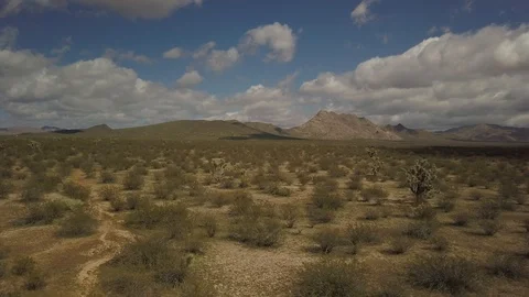 Low elevation fly over desert in Arizona Stock Footage 125232327