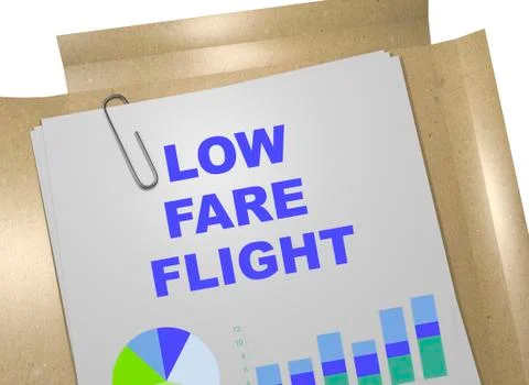 Low Fare Flight concept Stock Illustration