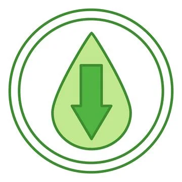 Low Fat Green Icon. Vector Icon. Label for Low Fat Products. Healthy Eating Stock Illustration