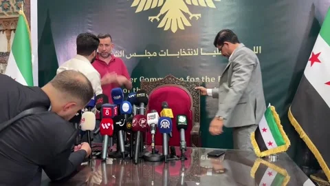 Low female representation in the first Syrian parliamentary elections without As Video stock 318497481