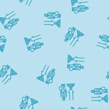 Low, financial class line seamless pattern Stock Illustration