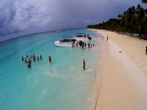 Low flight at the beach Stock Footage 71807263