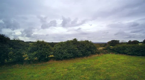 Low flight in a meadow then soar over a nice countryside. 4K UHD footage. Stock Footage 68447702