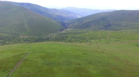 Low flight over the beautiful mountains Stock Footage 67230634