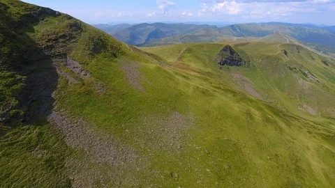 Low flight over beautiful mountains Stock Footage 83975028