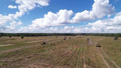 Low flight over NATO troops Stock-Footage 250979675