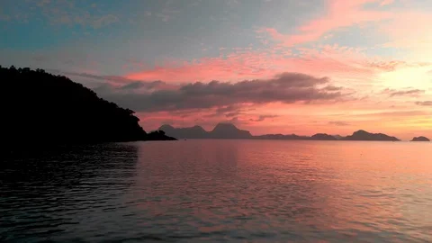 Low flight over the ocean waves Stock Footage 105692443