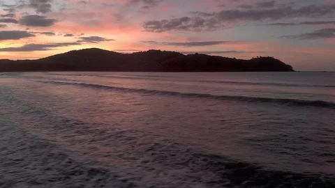 Low flight over the ocean waves Stock Footage 105759885