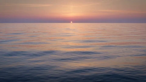 Low flight over the sea surface Video stock 127675471