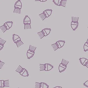 Low flow showerhead water saving line seamless pattern Stock Illustration