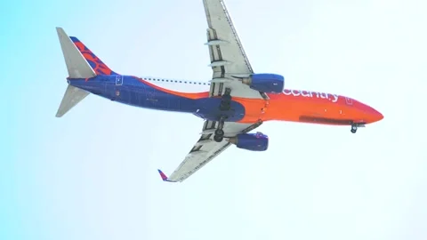 Low Flying Airplane Stock Footage 168943209