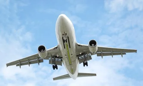 Low flying jet Stock Photos