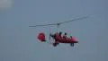 Low Flying Organe Gyrocopter HD Footage