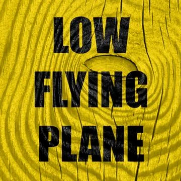 Low flying planes sign Stock Illustration