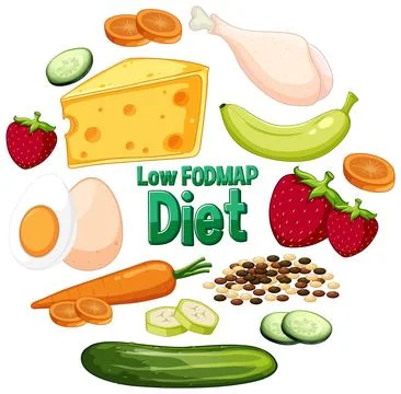 Low FODMAP Diet Vector Illustration Stock Illustration