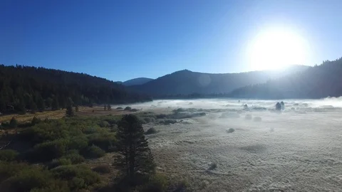 Low Fog in Squaw Valley Video stock 108938136