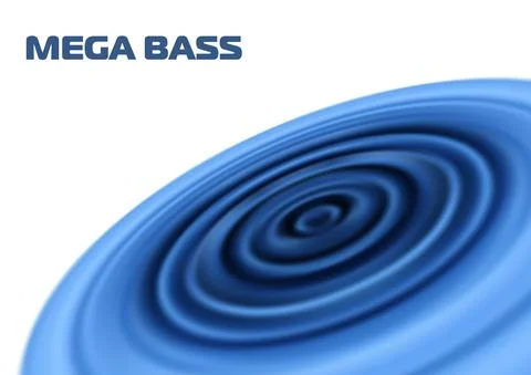 Low-frequency dynamic pulsating membrane. Vector graphics Stock Illustration