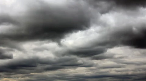 Low gray overcast sky Stock Footage 51005576