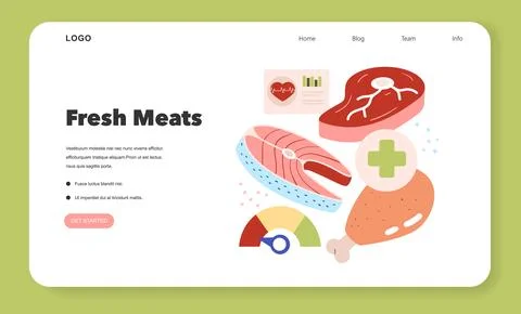 Low Histamine Diet. Flat Vector Illustration イラスト素材