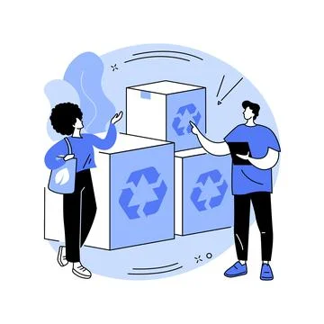 Low impact packaging abstract concept vector illustration. Stock Illustration