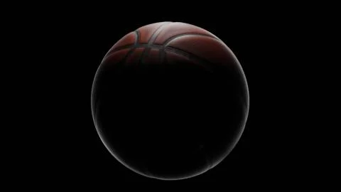 Low key basketball 3d rendering Stock Illustration