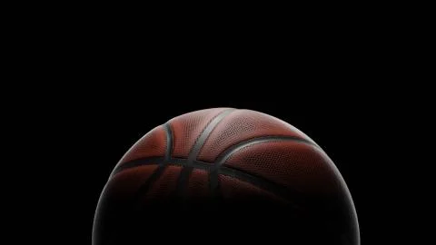 Low key basketball 3d rendering Stock Illustration